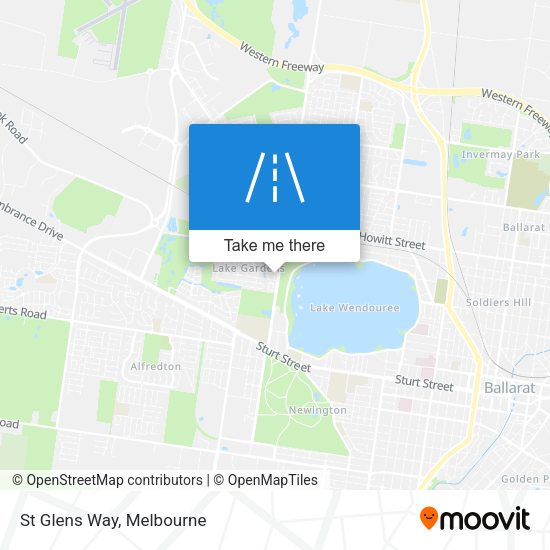 St Glens Way map