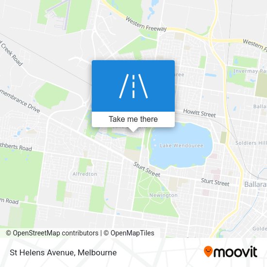 St Helens Avenue map