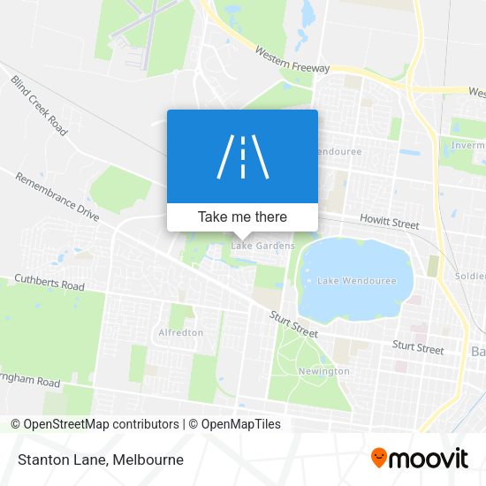Stanton Lane map