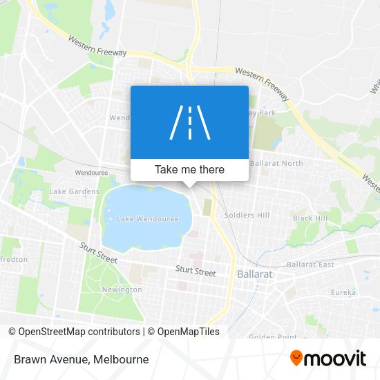 Brawn Avenue map