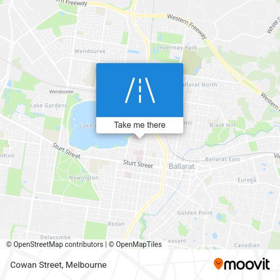 Cowan Street map