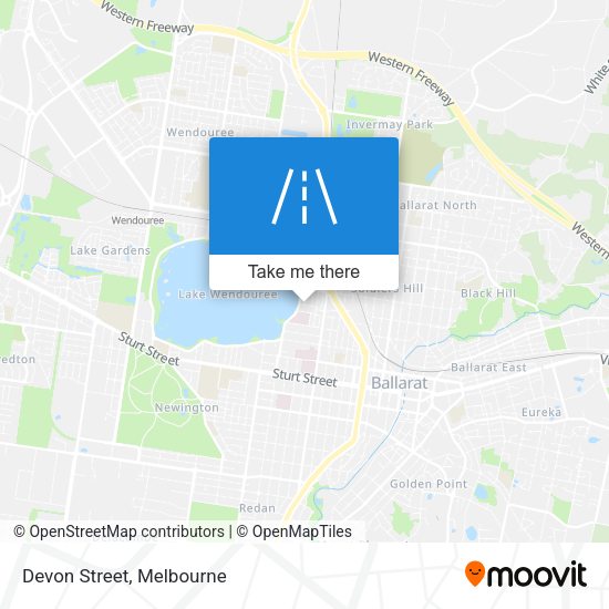 Devon Street map