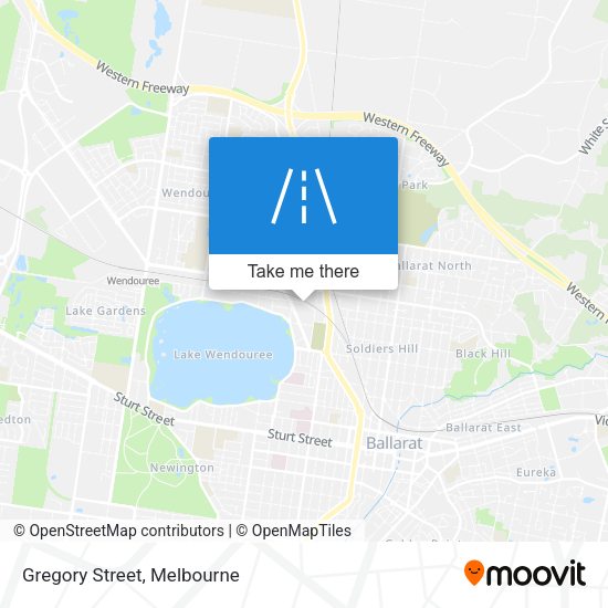 Gregory Street map