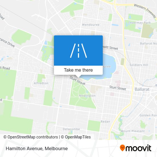 Hamilton Avenue map