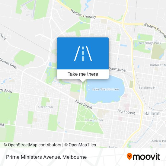 Prime Ministers Avenue map