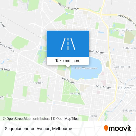 Sequoiadendron Avenue map