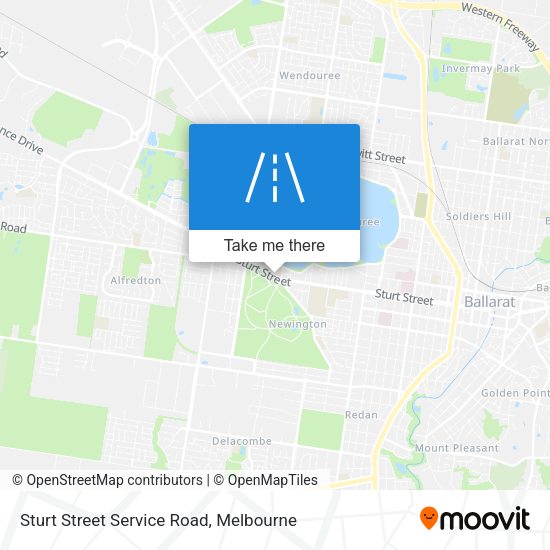 Sturt Street Service Road map