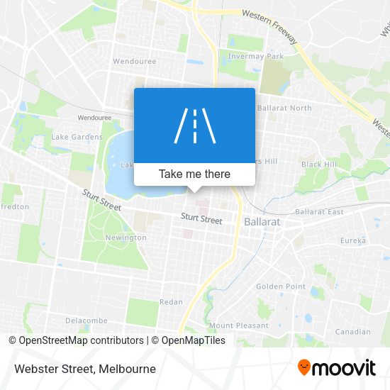 Webster Street map