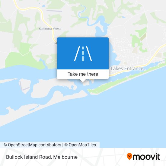 Bullock Island Road map