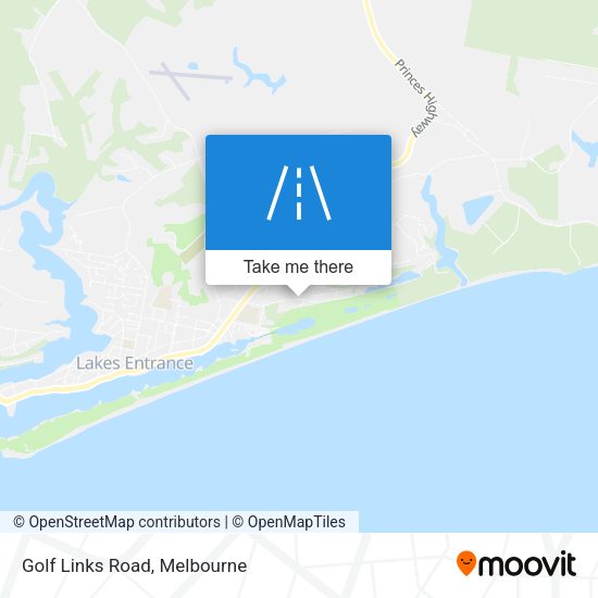 Golf Links Road map