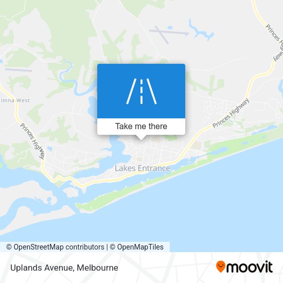Uplands Avenue map