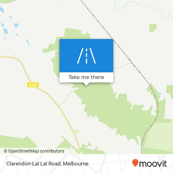 Clarendon-Lal Lal Road map