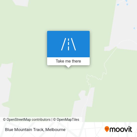 Blue Mountain Track map
