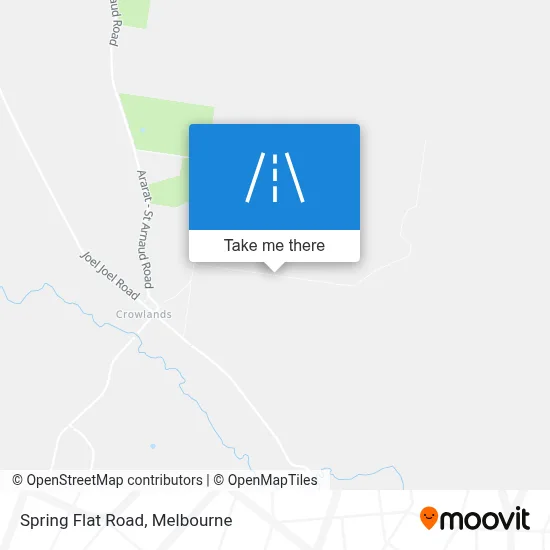 Mapa Spring Flat Road