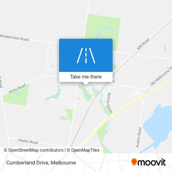 Cumberland Drive map