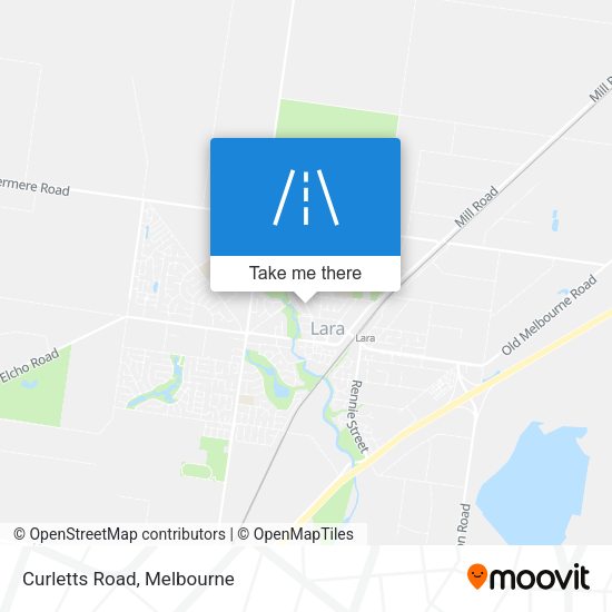 Curletts Road map