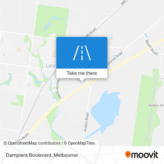 Dampiera Boulevard map