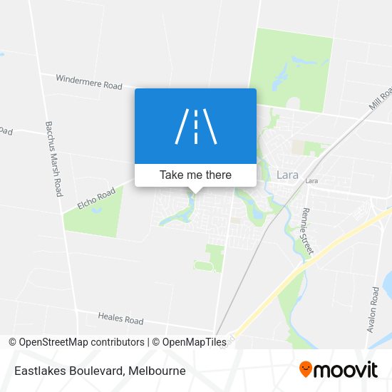 Eastlakes Boulevard map