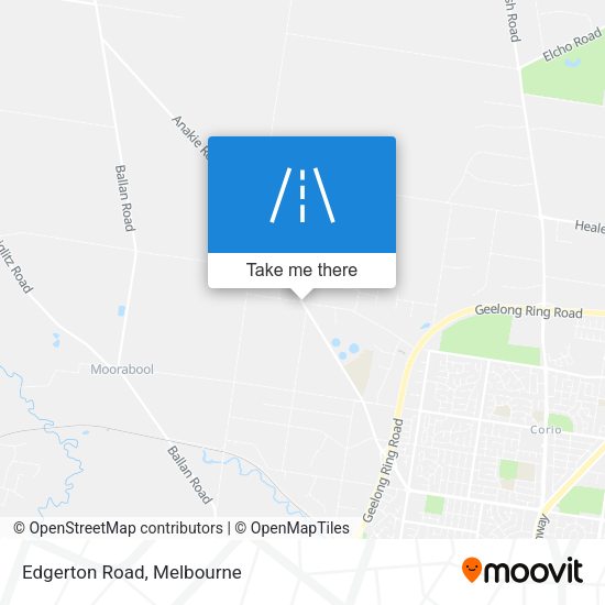 Edgerton Road map