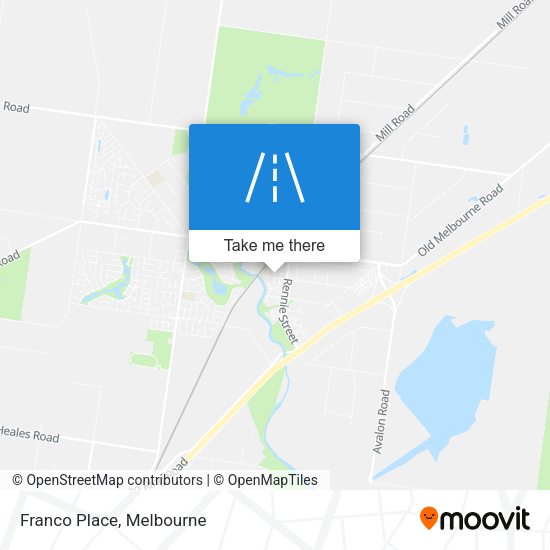 Franco Place map