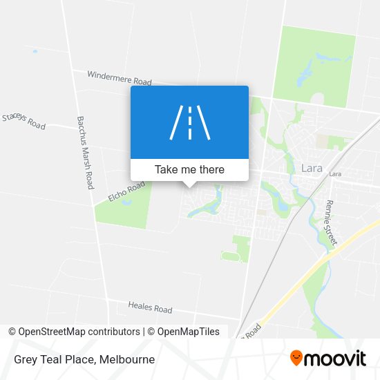 Grey Teal Place map