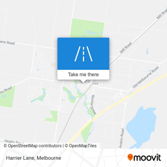 Harrier Lane map