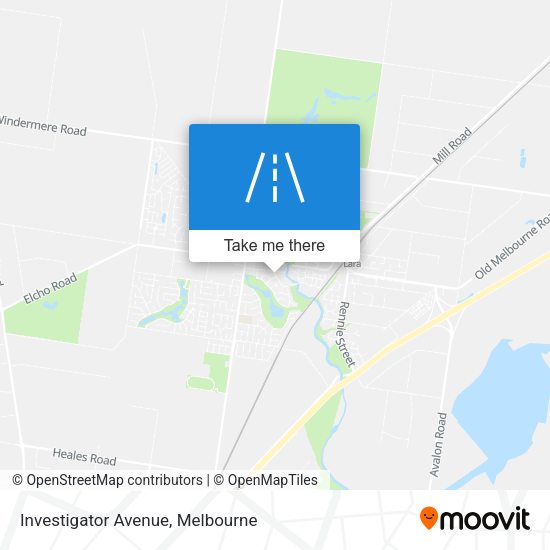 Investigator Avenue map