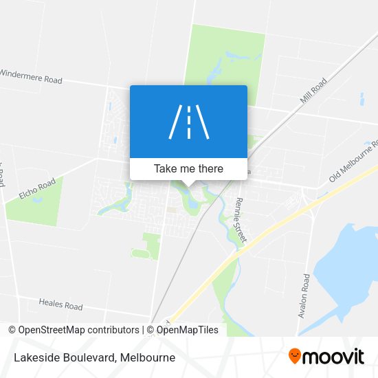 Lakeside Boulevard map