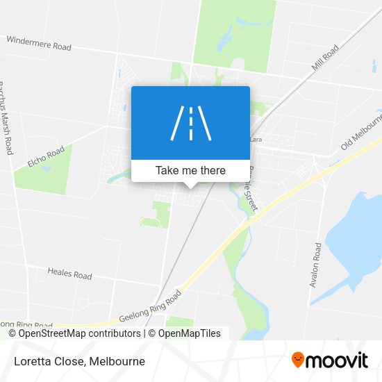 Loretta Close map