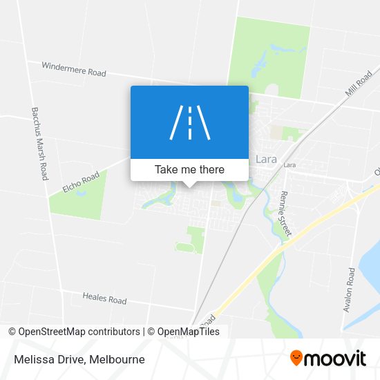 Melissa Drive map