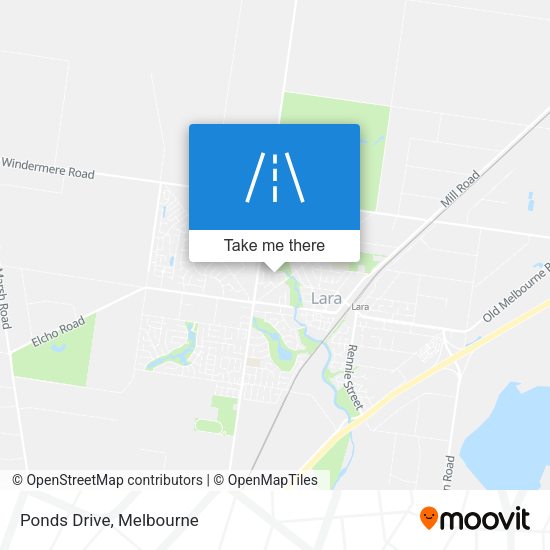 Ponds Drive map