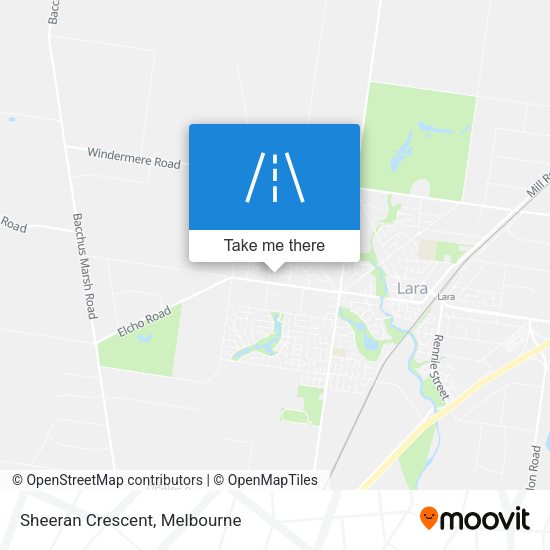 Sheeran Crescent map