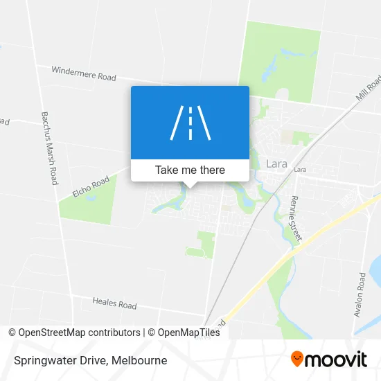 Mapa Springwater Drive