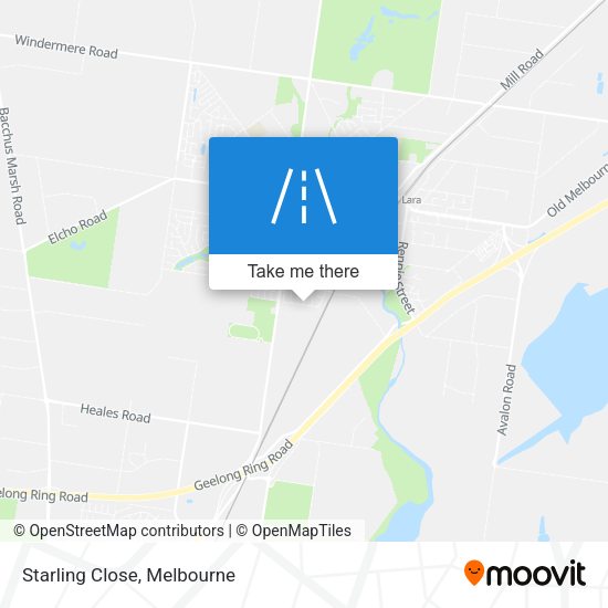 Starling Close map