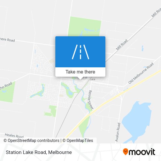 Station Lake Road map