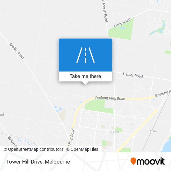 Tower Hill Drive map