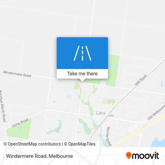 Windermere Road map