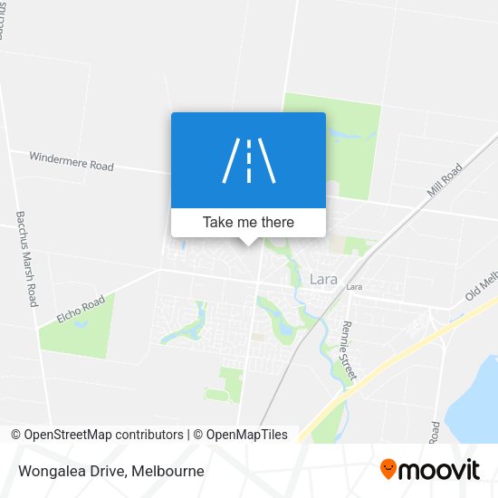 Wongalea Drive map
