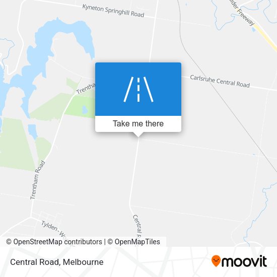Central Road map