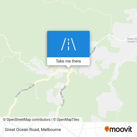 Great Ocean Road map
