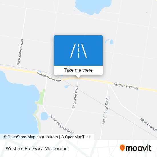 Western Freeway map