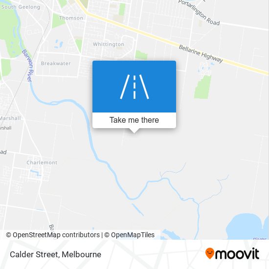 Calder Street map
