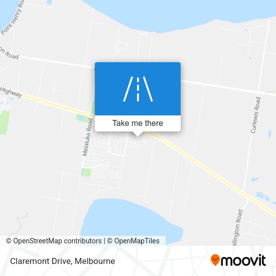 Claremont Drive map