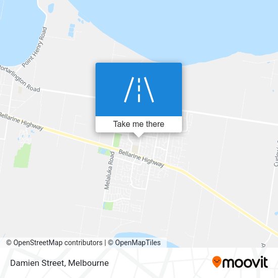 Damien Street map