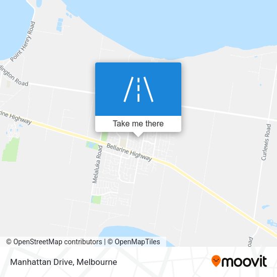 Manhattan Drive map