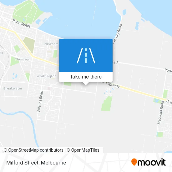 Milford Street map