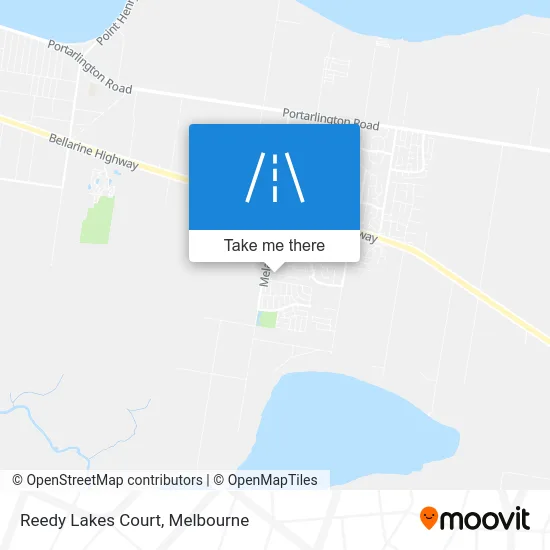 Mapa Reedy Lakes Court