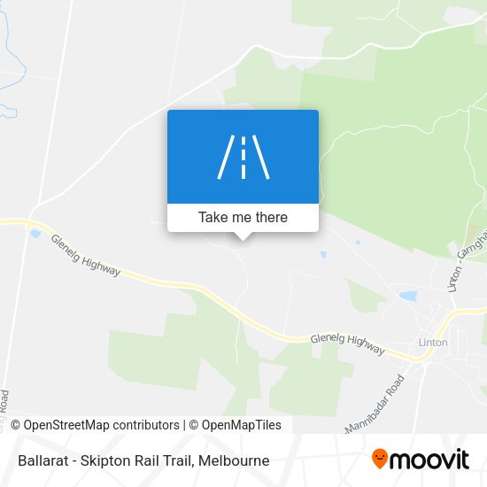 Ballarat - Skipton Rail Trail map