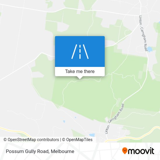 Possum Gully Road map