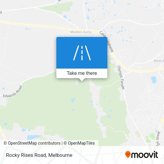 Rocky Rises Road map